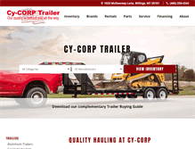 Tablet Screenshot of cy-corptrailer.com